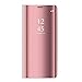 AIsoar Compatible/Replacement fit Galaxy Note 8 Case Cover Mirror Smart Clear View Window Flip Case Cover Slim Multi-Function Mirror Case S-View Stand flip Folio Full Body Protection Cover (rose gold)