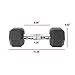 CAP Barbell SDP-012 Workouts Coated Hex Dumbbell, black, 12 lb