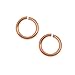 Beadaholique 14K Rose Gold Filled 4mm Open Jump Rings 22 Gauge Thick (20 Pieces)