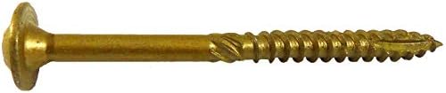 #15 x 3" Construction Lag Screw Exterior Coated Torx/Star Drive Heavy Duty Structural Lag Screw Far Superior to Common Lag Screws - Modified Truss Washer Head -100 COUNT