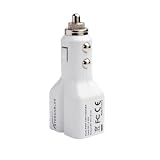 9to5Cables Dual 15W / 3.1A USB Car Charger for Apple iPod iPhone iPad Samsung Galaxy Tab 10.1 - With Smart Charge Technology - White