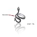 MIXIA Retro Punk Exaggerated Spirit Cobra Snake Ring Fashion Animal Personality Stereoscopic Opening Adjustable Ring (Venomous snake)