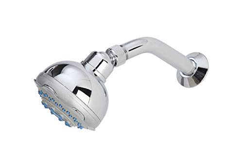 kippen 5091 Soffione Doccia Anticalcare a 3 Funzioni Intercambiabili, Cromato