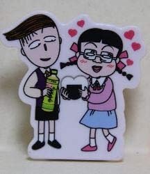 Amazon ちびまる子ちゃん 花輪くん みぎわさん クリップ マグネット おーいお茶 アニメ 萌えグッズ 通販