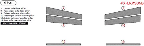 Exterior Overlay ITEM# X-LRRS06B-RCF Range Rover Sport, Exterior Kit, Basic Kit, 6 Piece Set, Real Carbon Fiber