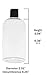 Baire Bottles 16 oz Empty Plastic Bottles with Squeeze Top for Shampoo Bottles, Lotion Bottle, Hand Sanitizer, 6 Pack, Waterproof Labels, PET, BPA Free USA (Clear with Black Disc, Damask Labels)