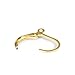 Leaver Back Earring Findings, OnFine2016 50pcs Gold-plated Brass Leverback Plain with Open Loop