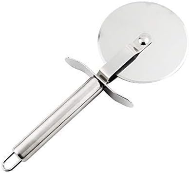Amazon Com Pizza Cutter 4 Inch Professional Stainless Steel Pizza Wheel Slicer With Super Sharp Blade Cutter Guard Heavy Duty Round Handle Silver Kitchen Dining