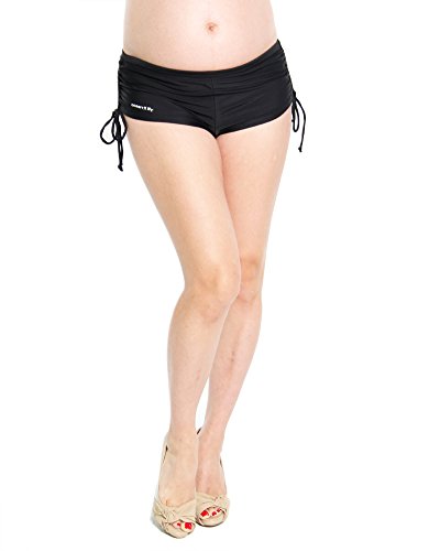 Oceanlily Women's Rouched Boyshort Bikini Swim Bottom