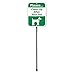SmartSign Please Clean Up After Your Dog Sign, Dog Poop Signs for Yard 10 x 12 Inches Aluminum Sign With 3 Feet Stake