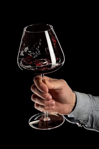 YKingder Wine Glasses Set of 2. 700ml Elegant Hand blown White and Red Wine Glasses. Lead-free Premium Crystal Clear Glass for Wedding, Anniversary or Birthday Gift