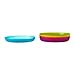 Ikea Kalas 501.929.59 BPA-Free Plate, Assorted Colors, 6-Pack (3, DESIGN 1)