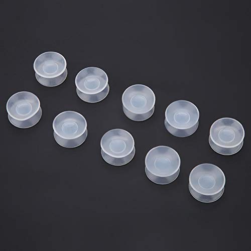 10Pcs Aquarium Double Sided Suction Cups Fish Tank Suction Cups Reusable Double Sided Silicone Suction Cups Non-Porous Surfaces for Glass Table Top