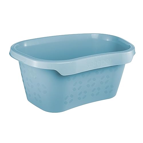 keeeper Panier à Linge avec Support pour Hanche, 30,5 l, Tilda, Nordic Blue