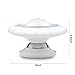Finduat [30 LED] USB Rechargeable Motion Sensor Night Light, UFO LED Infrared Human Body Induction Lamp 360 Degree Rotation Intelligent Creative Night Light Lamp Wall Lamp(Warm White)