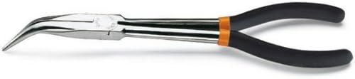 Beta 10090009 Model 1009 L/B Ex-Long Knurled Nose Pliers, 45deg Slip-Proof Handles, 273mm Curved