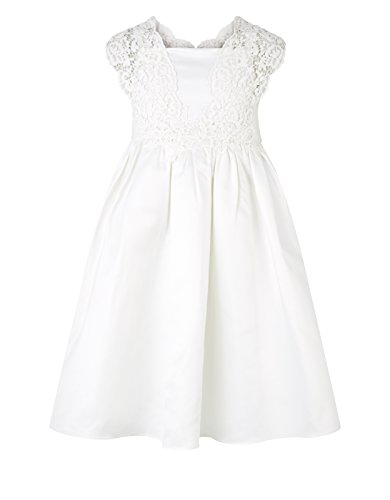 ivory slip dress wedding Boho Sleeved Lace Wedding Dress with Slip Oyster main image 0