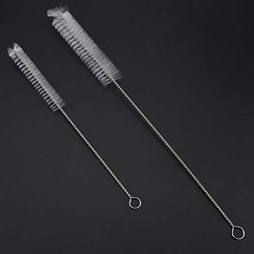 Yesbaby 2Pcs Stainless Steel Washing Brush for Cleaning Aquarium Fish Tank Filter Water Pump Tube