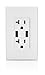 Leviton T5832-W Type-A USB in-Wall Charger with 20A Tamper-Resistant Outlet, USB Charger for Smartphones, White