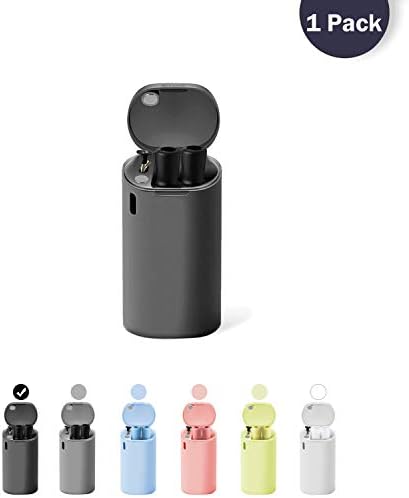 Markmesafe Reusable Drinking Collapsible Straws, Composed of Food-grade Stainless Steel & Silicone with Cleaning Brush & Sturdy Carrying Case, For Gifts idea,Travel,Party, Outdoor, Gym.(Black)