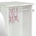 Olivia's Little World - Princess Dresser with 3 Hangers (White) | Wooden 18 inch Doll Furniture