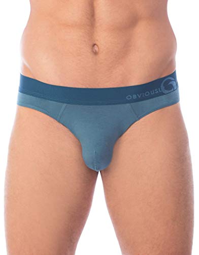 Obviously Apparel Downtown Collection - AnatoMAX Hipster Brief - Slate - Medium