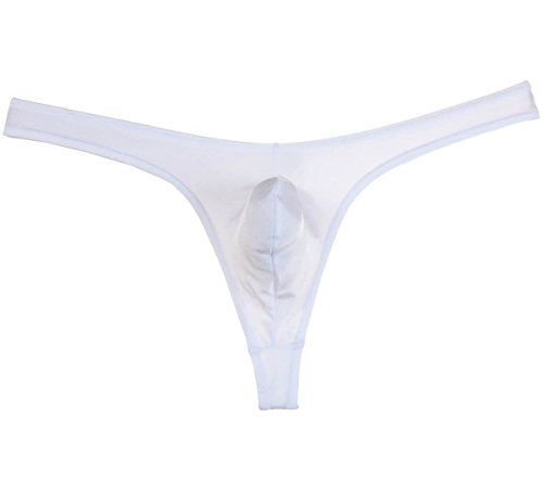 JAXFSTKMen's Elastic Thong Gay Spandex T-Back G-String Men Jockstrap Underwear Pouch Mini Bikini Pants