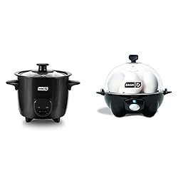 Dash DRCM200BK Mini Rice Cooker Steamer with