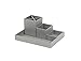 Bigso Lena 4-Piece Fiberboard Interchangable Desktop Organizer, 4.3 x 9.3 x 7 in, Grey