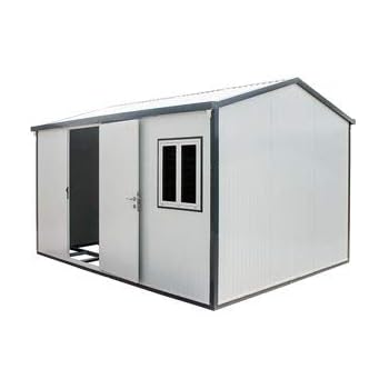 Duramax Tiny Home (13' x 10') Gable Top Roof Insulated Building, for Garden, Backyard, Outdoor Use | Heavy-Duty Galvanized Walls | Lockable Security | DIY Construction