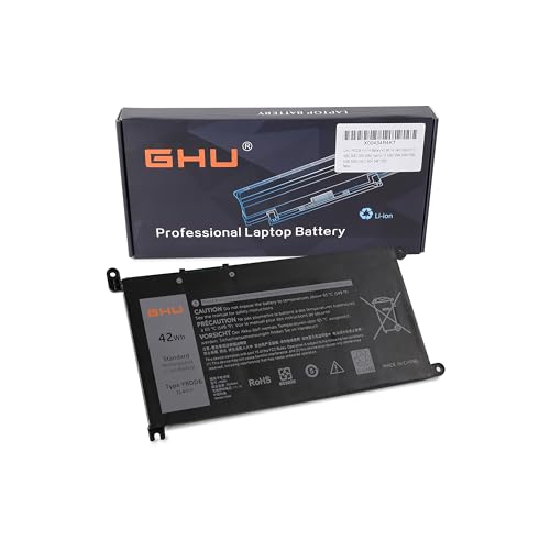 Batería GHU YRDD6 1VX1H de 42 Wh para Dell Inspiron 13 3493 5480 15 3582 3583 3593 3584 Inspiron 15 5000 5582 5584 5593 5594 5598 5585 Vostro 3491 5481 5581