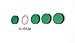 Scribble Office Magnets, 1 Inch, Green (20 Pack), Colorful Round Refrigerator Magnets, Perfect for Whiteboards, Lockers & Fridge