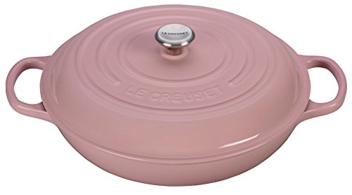 Click Here to See More Images Le Creuset Signature Enameled Cast-Iron 3-1/2-Quart Round Braiser, Hibiscus