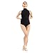 Women's Classic Sleeveless Turtleneck Backless Leotard (XS)
