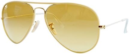 ray ban aviator yellow gradient