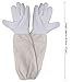 Professional Beekeeping Suit Cotton Bee Keeping Suit Protective Bee Keeping Jacket with Veil Hood (White-2, one Size)