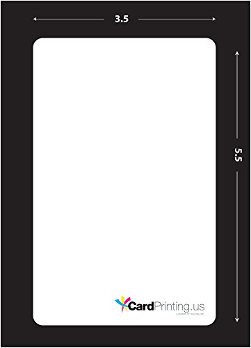 Large 3.3/8 X 5.1/4 Inkjet PVC ID Badges (100)