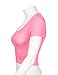 Cute Soft Slim Fitted Short Sleeve Scoop Neck Crop Tops
