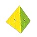 Playwin  Aliens Speed Cube New Generation Triangle Pyraminx, 4 Color No-sticker. (Candied Color)