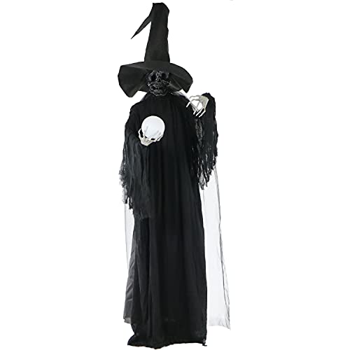 Haunted Hill Farm HHWITCH-2FL Life-Size Animated