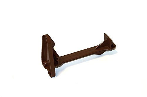 Pack of 3 x Marshall Tufflex Overslung Fascia Brackets for 114mm Squareline Gutter System RWSFB2 White, Black, Brown, Clay Brown (Brown)