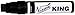 Nissen 50130 King Feltip Paint Marker, Black
