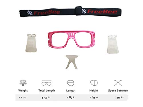 image for Freebee Sports Goggles Safety Glasses Protective Goggles for Adult Bas