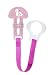 MAM Pacifier Clips, Baby Pacifier Clip, Animal' Design Collection Pacifier Clip, Girl, 1-Count