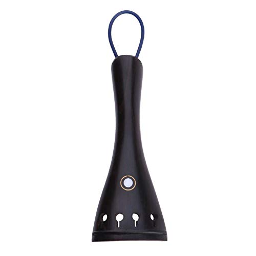NEW 4/4-3/4 Black Big Adult Ebony Violin Tailpiece with Copper Fine-Tuning For Professional Violin Use Parts & Accessories - Thumbnail 2