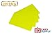 Pack of 500 Yellow CR80 Standard Size PVC Cards | 30 mil Thickness by easyIDea