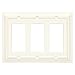 Brainerd 126337 Wood Architectural Triple Decorator Wall Plate / Switch Plate / Cover