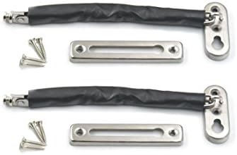 2 Sets - Door Chain Guard Security Lock Latch Sliding Fastener Home 304 stainless steel (style1)