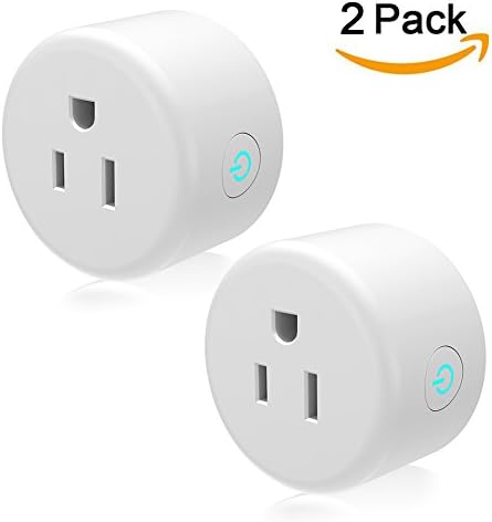 Smart Plug, Lightstory Mini Smart Outlet, WiFi Enabled Smart Plug, Remote Control with Timing Function From Anywhere, Compatible with Alexa/Google Assistant/IFTTT, No Hub Required, 2-Pack