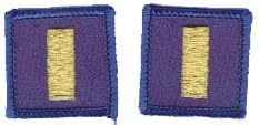 Navy Ensign (01) Rank Insignia Collar Device (pair) Patch